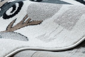 Dywany Łuszczów, Detský kusový koberec Fun Route Street animals cream, 80x150, béžová, detská izba