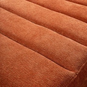 Rohová sedačka Kornelia, terakota štruktúrovaná tkanina, ľavý roh