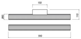 Redo 01-2592 - LED osvetlenie kúpeľňového zrkadla RIGAL LED/18W/230V IP44 chróm/biela