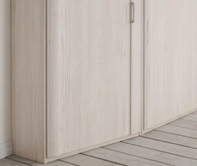 Skosená skriňa Luxor 47 cm, polárny smrekovec, ľavá