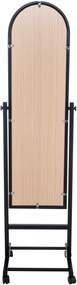 Stojace zrkadlo Evoir 317225 - 151x39x39 cm - Čierna