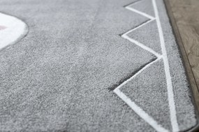 Koberec PETIT MUKKI MÝVAL, sivý