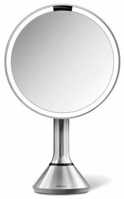 Zrkadlo Simplehuman s nastavitelným jasom Dual LED, matný nerez