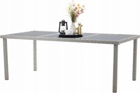 CH 9-dielna súprava ratanového nábytku - sivá