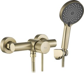 Rea Lungo Stripe, sprchová batéria s ručnou sprchovou súpravou, zlatá matná, REA-B9490