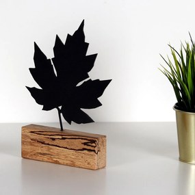 Kovová dekorácia Maple 27 cm čierna