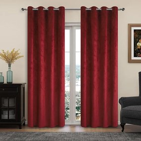 Záves na priechodkách LILI YC11931/280G/11/140x250 červený