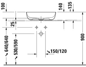 Duravit Luv - Umývadlová misa 500x350 mm, biela 0379500000