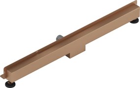 Mexen Flat Wall, sprchový žľab na stenu 2v1, 80 cm, medená matná, 1C30080