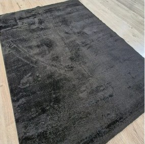Huňatý koberec Plush Deluxe v antracitovej farbe – shaggy Rozmer: 60x100 cm