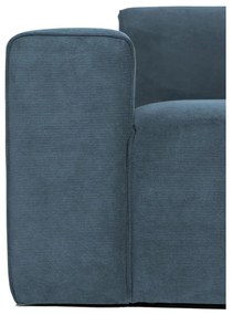 Modrá menčestrová rohová pohovka (pravý roh) Sting – Scandic