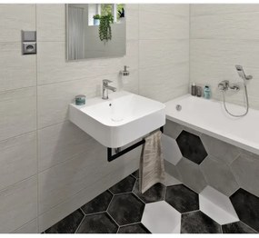 Isvea - Umývadlo na dosku/závesné SOTT AQUA 50x50 cm keramika/biela