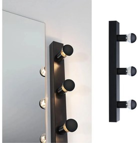 Paulmann 80097 - 3xE14/40W IP44 Kúpeľňové osvetlenie zrkadla REGULA 230V čierna