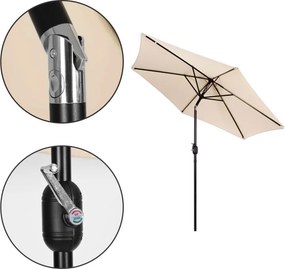 Záhradný slnečník 270 cm s naklápaním béžová