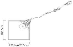 Lucide 10518/20/60 - Stolná lampa DAVOS 1xE27/60W/230V