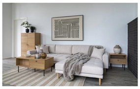 Odkladací stolík s doskou v dubovom dekore 40x50 cm Kyoto – House Nordic