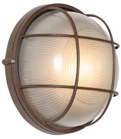 Priemyselná vonkajšia nástenná lampa hrdzavohnedá IP44 - Hanneke