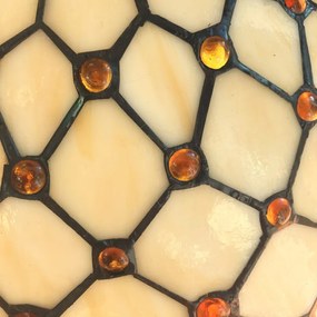 Reversed vitráž luster do spálne Tiffany HIVE Ø40 3*E27