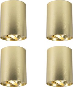 Sada 4 bodových svetiel zlatá/mosadzná nastaviteľná - Rondoo up