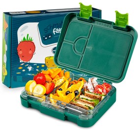 Klarstein Schmatzfatz junior desiatový box, 6 priehradiek, 21,3 x 15 x 4,5 cm, bez BPA