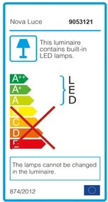 Moderné nástenné svietidlo Mondrian 42 biele