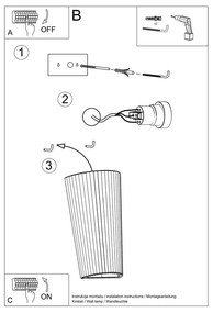 Biele nástenné svietidlo Colbie – Nice Lamps