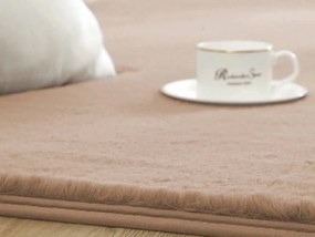 TZ Béžový obdĺžnikový koberec Rabbit Rozmer: 60x120