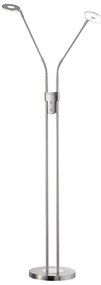 LED stmievateľná stojacia lampa v striebornej farbe (výška 150 cm) Dent – Fischer &amp; Honsel