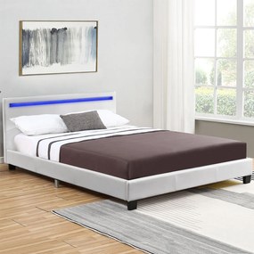 InternetovaZahrada Čalúnená posteľ Verona 120 x 200 cm - biela