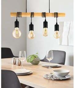 Eglo 32916 - Luster na lanku TOWNSHEND 4xE27/60W/230V