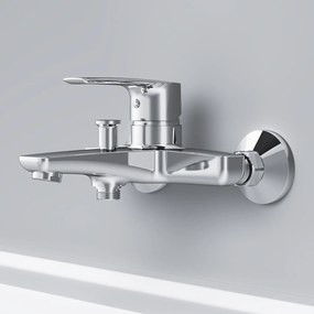 Vaňová a sprchová batéria AM.PM Gem F90A10000 jednopáková, chróm