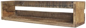 Hnedá antik drevená polička Grimaud - 60*15*14 cm