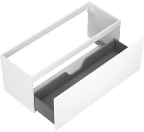 Mexen Orio, kúpeľňová skrinka 120 cm, 1 zásuvka, biela matná, 91A10-12047-1-BF01