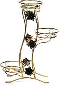 STOJAN NA KVETINÁČ FALA 100X70X30 CM ZLATÁ