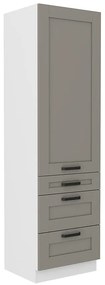 Kuchynská skrinka Luna claygrey/biela 60DKS-210 3S 1F