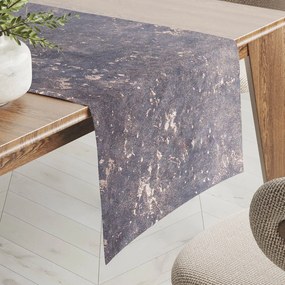 Biante Zamatový behúň na stôl Isabela IBL-004 Gold Design tmavo sivý 45x180 cm