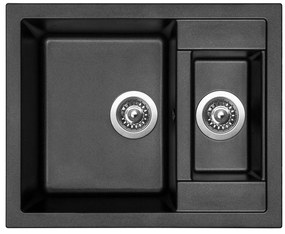 Granitový drez Sinks CRYSTAL 615.1 Metalblack