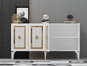 Skrinka Kutevi 1 (biela + zlatá) . Vlastná spoľahlivá doprava až k Vám domov. 1093459
