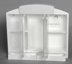 Aqualine Aqualine, RANO galérka 59x51x16cm, 2x12W, biela plast, 541302
