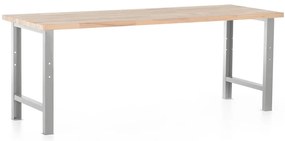 Dielenský stôl Basic 220 x 80 cm, sivá