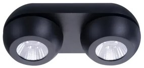 LED bodové svetlo Ojos 2 čierne