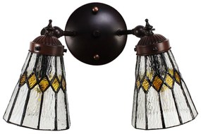 Nástenná Tiffany lampa transparentná