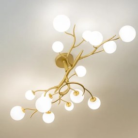 Brilagi - LED Prisadený luster MISTEL 15xG9/3W/230V zlatá/biela