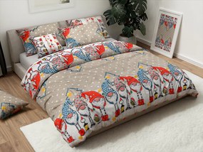 Mikroplyšové obliečky GNOME béžové Rozmer obliečky: 70 x 90 cm | 140 x 200 cm