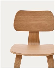 Jedálenská stolička v dekore duba v prírodnej farbe Gena – Kave Home