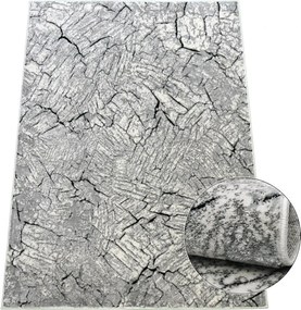 BE Koberec Miami Plus MIAMI PLUS 0300 GREY – sivý obdĺžnikový Rozmer: 40x60 cm