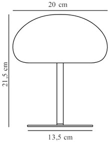 Nordlux Čierna prenosná stolná LED lampa Sponge 20 4,8W 21,5cm 2018135003