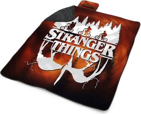 Sablio Plážová deka Stranger Things Glow: 200x140 cm