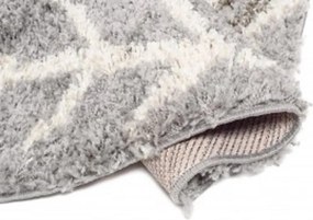 TA Koberec L228C TMAVOSIVÉ/BÉŽOVÉ BOHO KOLESO