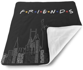 Sablio Deka pre bábätko Seriál Priatelia FRIENDS Obrysy - 90x120 cm